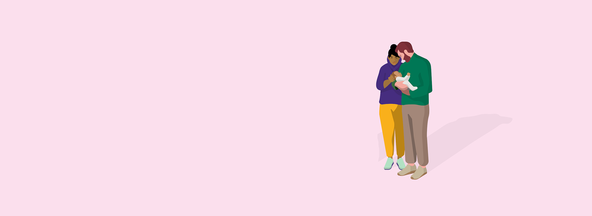 Family walking