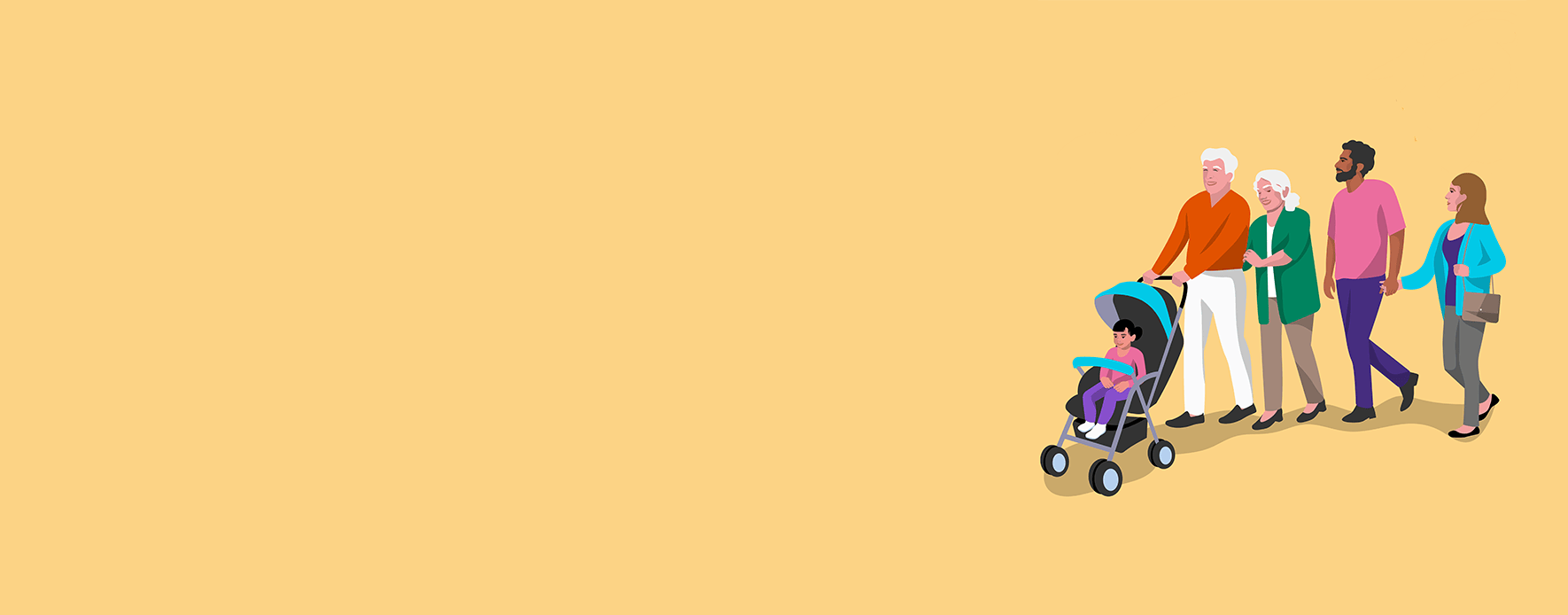 Illustration of a woman on a mobile phone call